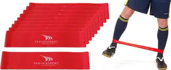 Shirit fitnesi YakimaSport, set 20 copë, rezistencë mesatare, i kuq