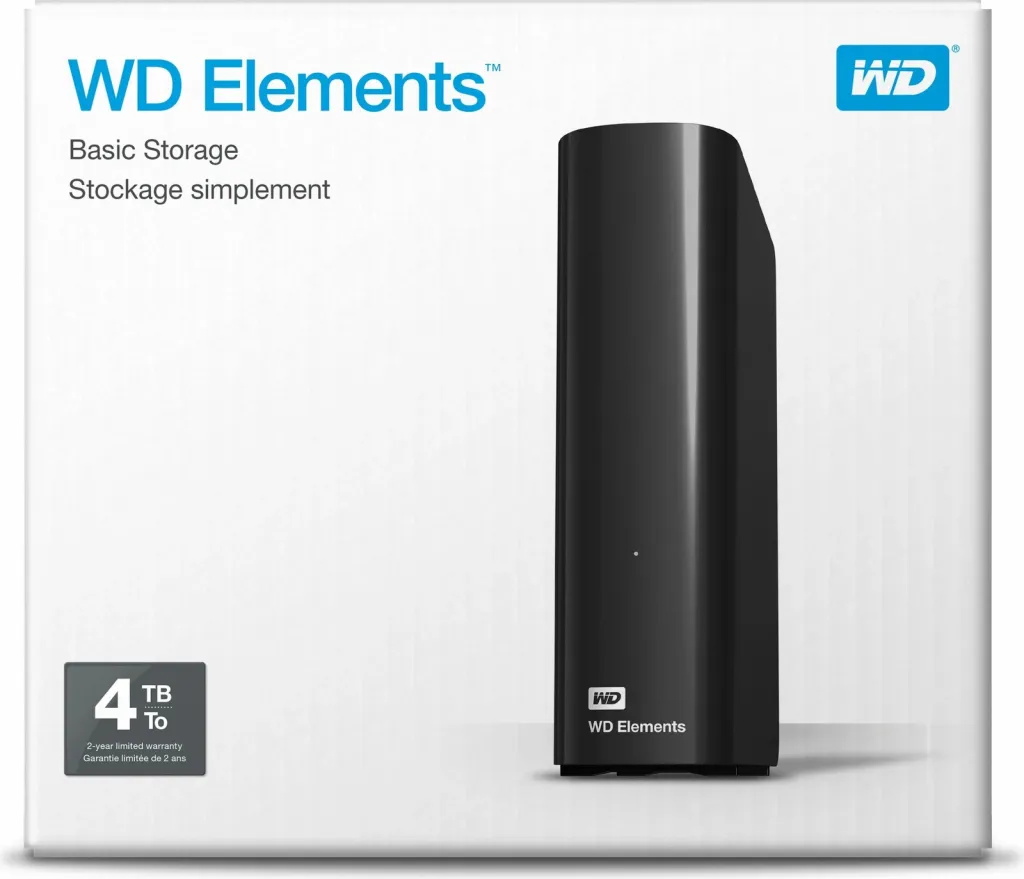 Hard disk Western Digital WD Elements Desktop, 4 TB, 3.2 Gen 1 (3.1 Gen 1), i zi - 9