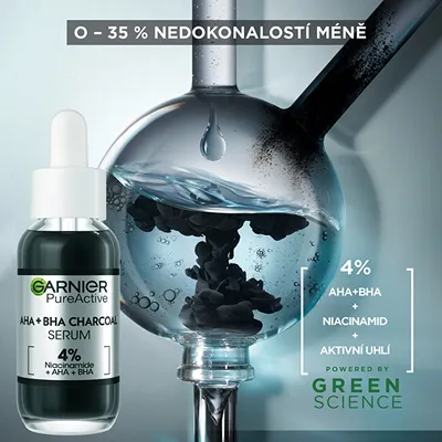 Serum për fytyrë Garnier AHA + BHA Charcoal, 30 ml - 4