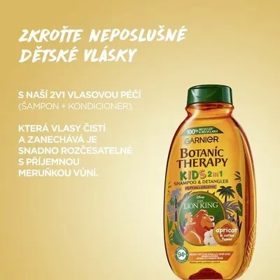 Shampo dhe balsam Garnier The Lion King Botanic Therapy, 400 ml - 4