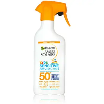 Sprej mbrojtës ndaj diellit për fëmijë Garnier SPF 50+ Kids Sensitive Advanced, 200 ml