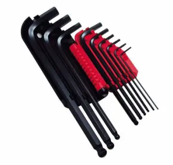 Set çelësa gjashtëkëndor Stanley (69-256), 9 copë, tip L, 1.5-10mm, të zi