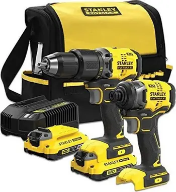 Set veglash elektrike Stanley SFMCK461D2, 6 pjesë, 18V, me bateri
