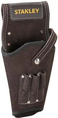Çantë veglash STANLEY STST1‑80118, lëkurë suede, e zezë