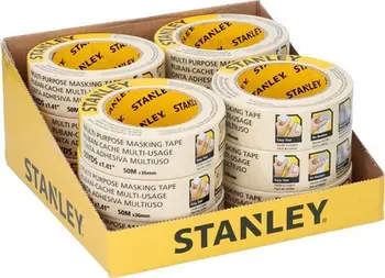Shirit ngjitës maskues Stanley Masking Tape, 3.6cm, 50m, bezhë