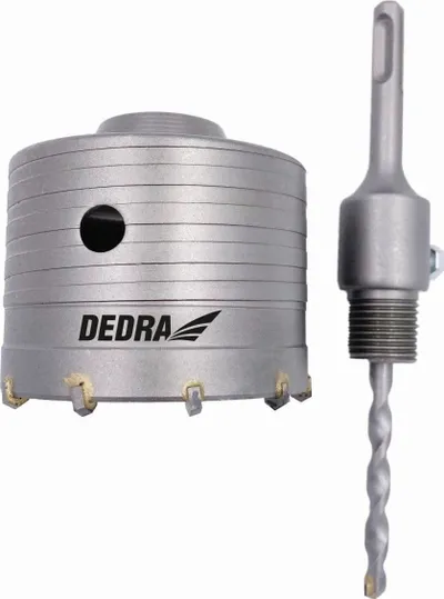 Freza vrime Dedra HM, 100mm, SDS Plus, gri - 1