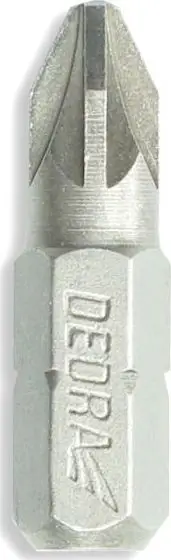Majë shpuese për kaçavidë DedraPozidriv (18A01PZ30-03), PZ3x25mm, 3 copë