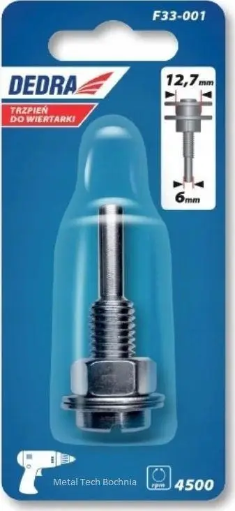 Përshtatës për maja shpuese Dedra, 12.7 mm