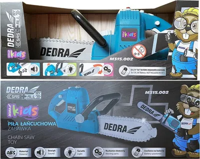Motosharrë lodër Dedra Chainsaw, me efekte zanore, me dritë kontrolli, shumëngjyrëshe - 1