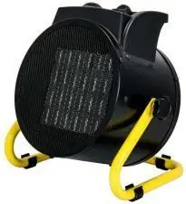 Ngrohës elektrik Dedra PTC, 2.0 kW, i zi/verdhë