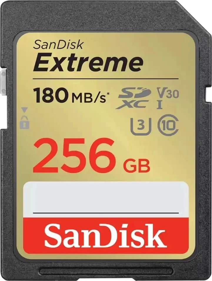 Kartë e memories SanDisk Extreme, SDXC, 256 GB, Class 10 - 1