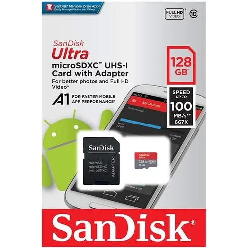 Kartë e memories SanDisk microSDXC I, 128GB - 3