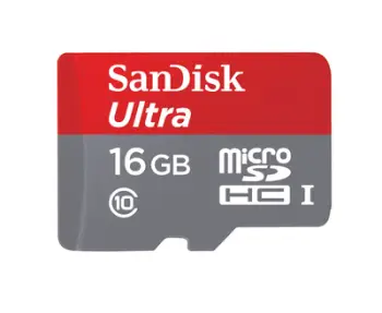Kartë e memories SanDisk, microSDHC 16GB