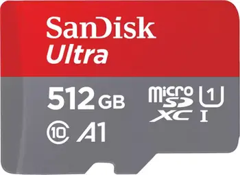 Kartë memorje SanDisk Ultra MicroSDXC, 512GB, Class 10 UHS I U1 A1