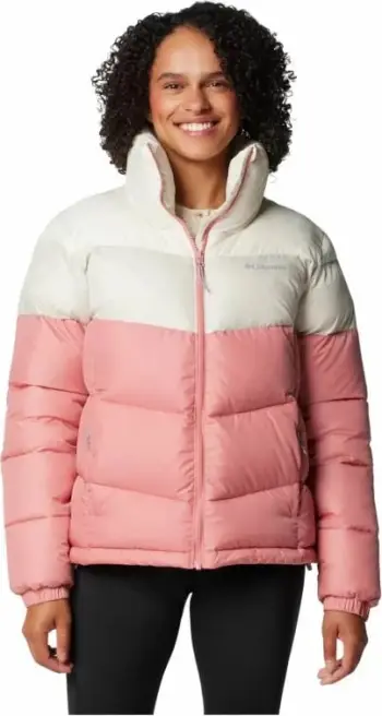 Xhaketë Columbia Puffect II Colorblock W, dimërore, rozë