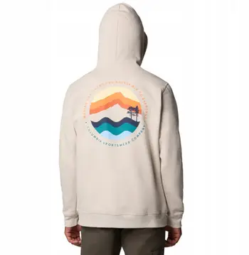 Hanorak Columbia Trek Graphic Hoodie M, pambuk poliester, me kapuç, gri