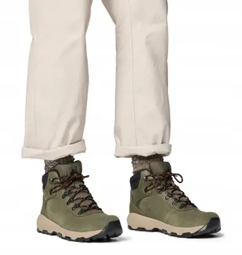 Çizme hiking Columbia Newton Wander Waterproof për meshkuj, outdoor, Peatmoss Tangy Orange