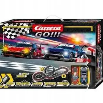 Set gare Carrera GT Powerplay, pista garash, makina lodër, shumëngjyrëshe