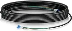 Kabëll fibër optike Ubiquiti, Single-Mode LC, 60.96 m, i zi