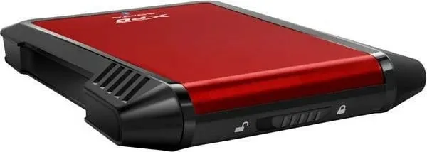 Kuti eksterne për disk 2.5" ADATA EX500, SATA në USB 3.1, e kuqe - 2