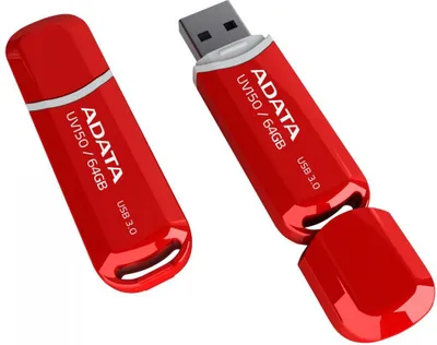 Memorie USB Pendrive ADATA DashDrive Value UV150, 64GB, USB 3.0, e kuqe - 2