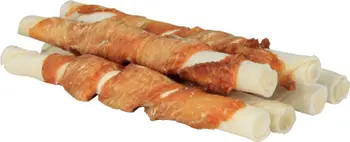 Shkopinj përtypës për qen Trixie Chewing Sticks Chicken, 6 copë, 70g