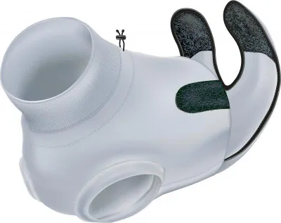 Kostum mbrojtës për mace Trixie Protective Bodysuit ML, pambuk elastik, i hirtë - 2