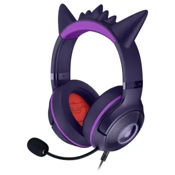 Kufje gaming Razer Kraken Kitty V2 Pokemon Gengar Edition, me kabllo, USB Type A, rozë