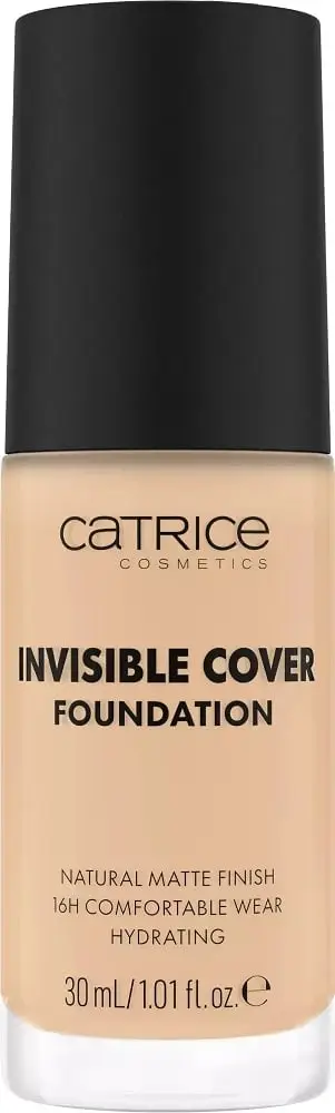 Fondatinë Catrice Invisible Cover Foundation Long-lasting Face Foundation 010W për femra 30ml