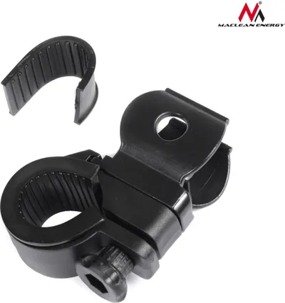 Set Maclean për biçikletë, llambë 200 lumen + set karikues, i zi - 12