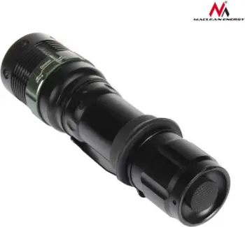 Set Maclean për biçikletë, llambë 200 lumen + set karikues, i zi