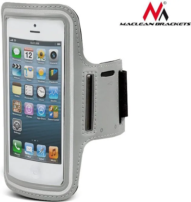 Mbajtëse për celular Maclean, 4.8", e hirtë - 1