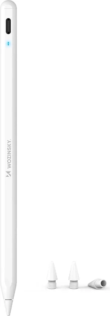 Stylus Wozinsky WRA-08 për iPad, USB-C Fast Charging, Bardhë - 2
