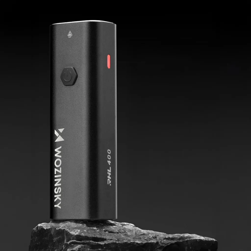 Set drita biçiklete Wozinsky WSBLB2, 400 lm, USB-C, e zezë - 6