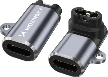 Adapter USB C Wozinsky WAYGS1 për Garmin Smartwatch, aksesor karikimi, gri