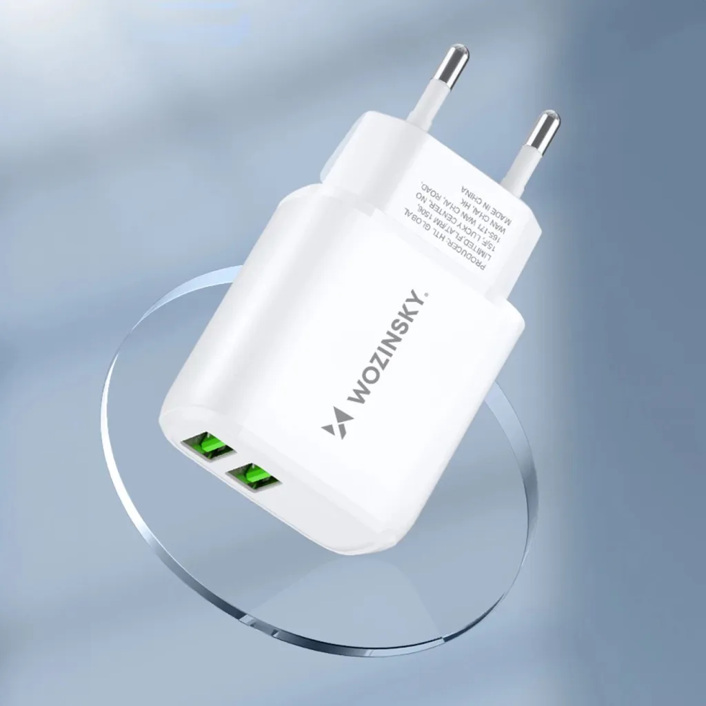 Karikues muri Wozinsky CUWCW, 2 x USB-A, 2.4A, i bardhë - 11