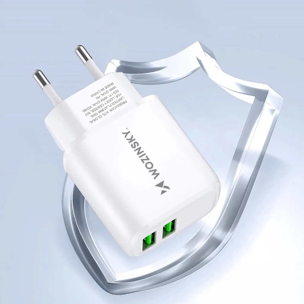 Karikues muri Wozinsky CUWCW, 2 x USB-A, 2.4A, i bardhë - 12