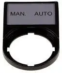 Pllakë përshkrimi Eaton, MAN-AUTO, 50 x 30 mm, e zezë