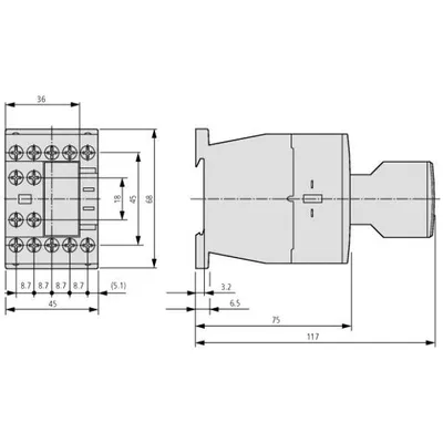 Kontaktor Eaton, 24V, 50 / 60Hz - 3