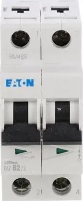 Nderpreres magnetotermik Eaton FAZ B2/2, 2P, 2A, 15kA