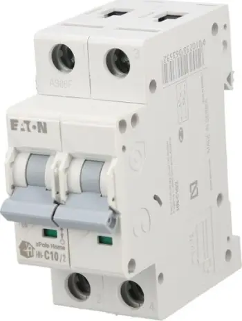 Ndërprerës qarku Eaton, 2P C 10A 6kA AC xPole Home HN-C10 / 2