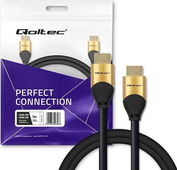 Kabllo HDMI Qoltec 50357, Ultra high speed 8K, 5m, Ari - 10