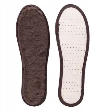 Shtroja këpucësh Merino Insole, 100% lesh Merino, madhësia 36 46, bezhë