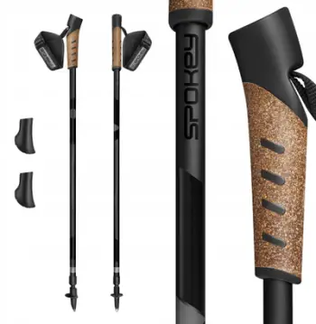 Bastunë Nordic Walking Spokey Peak SPK-944813, teleskopik, antishock, alumini