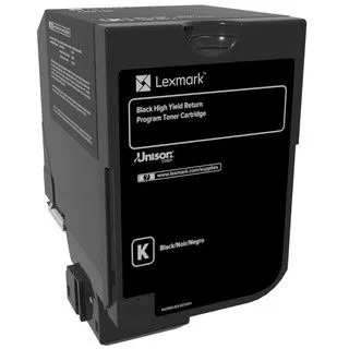 Toner Lexmark 74C2HK0, deri në 20,000 faqe, e zezë - 1