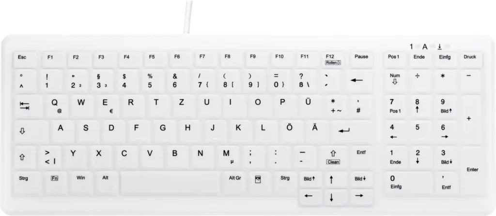 Tastierë Cherry AK-C7000, USB, Scissor key switch, QWERTZ, Bardhë - 1