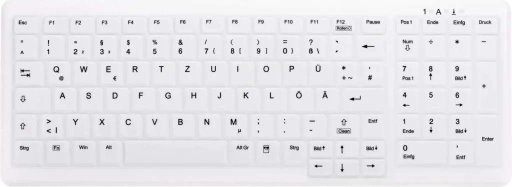 Tastierë Cherry AK-C7000, Wireless, RF, QWERTZ, Bardhë - 1