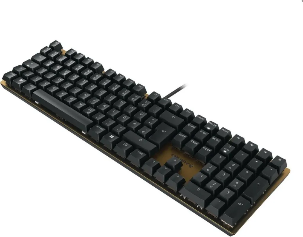 Tastierë mekanike Cherry KC 200 MX, USB, QWERTZ, e zezë, bronz - 2