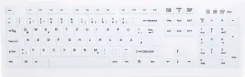 Tastierë Cherry AK-C8100F-FUS-W/GE, wireless, QWERTZ, e bardhë