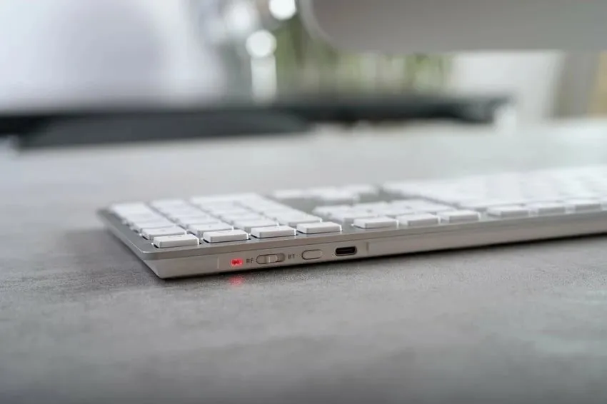 Tastierë Cherry KW 9100 SLIM për Mac, Wired & Wireless, USB + Bluetooth, QWERTZ, Argjendtë - 4